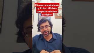 Microeconomics book by Robert Gibbons complete solutions available microeconomics booksolution [upl. by Amo]