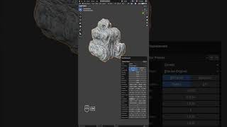 Procedural Rock shorts 3d b3d blender3d [upl. by Ayram]