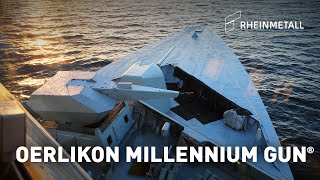 Rheinmetall Air Defence Oerlikon Millennium Gun – 35 mm high precision naval gun system [upl. by Valentijn]