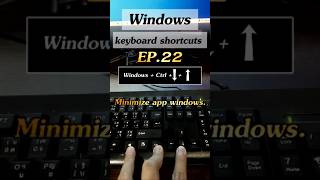 Windows keyboard shortcuts Ep22 Minimize App Windows [upl. by Harbot]