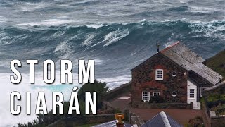 Storm Ciaran Lashes Cornwall  November 2023  4K Video [upl. by Innad288]