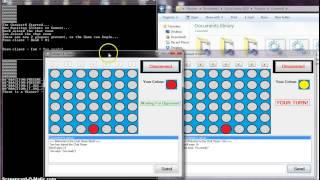 Networked Connect 4 Game  Using TCP Protocol  Single Server to Multiple Client Application [upl. by Acirre]