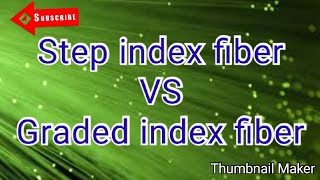 Difference between Step index fiber and Graded index fiber [upl. by Morven]