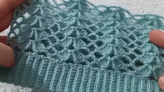 Unusual Crochet StitchEasy Crochet vestshawl baby blanket cardigan also for beginners pattern [upl. by Dalt]