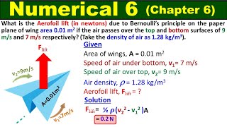 Numerical 6 Chapter 6 Physics Class 11  Fluid Dynamics  1st Year KPK Syllabus  Study With ME [upl. by Niran725]