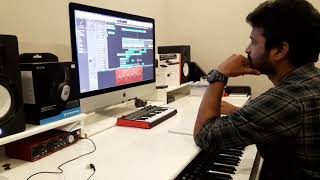 Composing Mass Bgm For Vijay Sethupathy By Raj Bharath [upl. by Asilla]