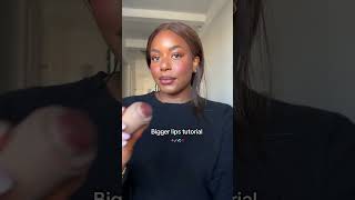 How to make your lips bigger without lip injections 🤯👄✨ shorts lips biggerlips makeup beauty [upl. by Zigmund520]