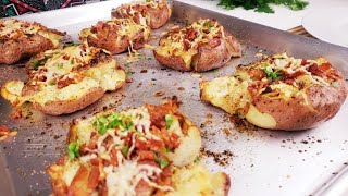 Crispy Smashed Red Potato Smashed Red Potato Recipe [upl. by Eide]