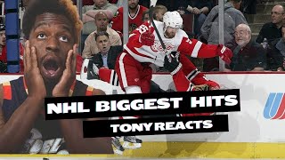 NHL Biggest Hits Of ALL TIME Reaction BRUTAL Hits and Fights [upl. by Askari]