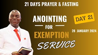 ANOINTING FOR EXEMPTION SERVICE  28 JANUARY 2024  FAITH TABERNACLE OTA  BISHOP DAVID OYEDEPO [upl. by Gnav]