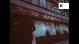 Late 1960s Paris Fine Dining at Maxims Restaurant [upl. by Ahselaf]