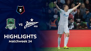 Highlights FC Krasnodar vs Zenit 23  RPL 201819 [upl. by Burch]