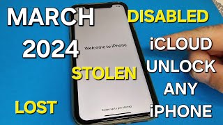 March 2024 iCloud Unlock Any iPhone iOS LostStolenDisabled✔️ [upl. by Lange]