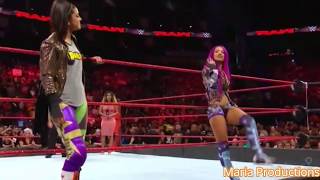 Sasha Banks and Bayley enter the arena with DXs theme song [upl. by Devan]