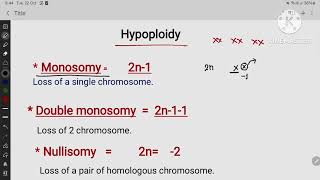 Aneuploidy  NCERT BIOLOGY class 12th [upl. by Yerxa]