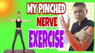 EXERCISE FOR PINCHED NERVE IN MUSCLE  BACK PAIN  SHOULDER PAIN  NERVE PAIN [upl. by Edlyn221]