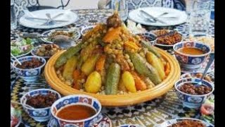 Moroccan Couscous with Seven Vegetables [upl. by Anaujit]