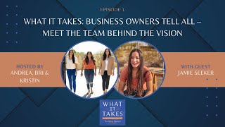 Episode 1 What It Takes Business Owners Tell All – Meet the Team Behind the Vision [upl. by Ayekim536]