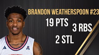 Brandon Weatherspoon 23  FAU  Wichita State [upl. by Regnig]