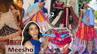 MEESHO Lehenga Haul Meesho Chaniya Choli Haul chaniya choli starting 958 Meesho designer lehenga [upl. by Anselmi]