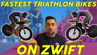 THE FASTEST TRIATHLON BIKES ON ZWIFT [upl. by Nytsud597]