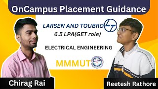 Interview Experience Of LampT  Electrical engineering  ft Reetesh Rathore  MMMUT  Chirag Rai [upl. by Ardek52]