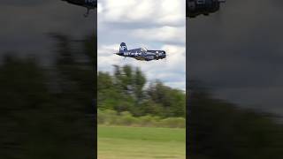 INCREDIBLE SOUND Giant Scale RC F4U5 Corsair SlowMo Showcase [upl. by Ellehsyt]