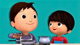 Cooking Song  Little Baby Bum Puzzle Game [upl. by Wyatt]