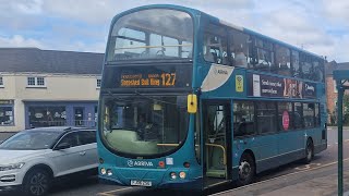 Beautiful Arriva Leicester DAF DB250 Wright Pulsar Gemini 4761 FJ06 ZSG [upl. by Seraphim]