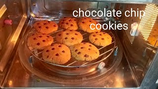 Delicious chocochip cookiesEasy ampQuick Eggless Chocochipcookies How to bake in convection mode [upl. by Retsevel]