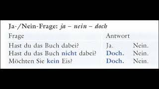 Doch nedir Almanyada Ja Nein Doch Farkı açıklaması almanca deutsch almancakursu dochlernen [upl. by Meredeth]