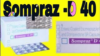 Sompraz D 40  Esomeprazole Magnesium and Domperidone SR Capsules Uses in Hindi [upl. by Loise]