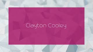 Clayton Cooley  appearance [upl. by Brotherson665]