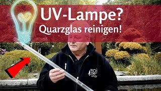 Wichtig bei UVLampen am Teich Quarzglas reinigen [upl. by Deb]