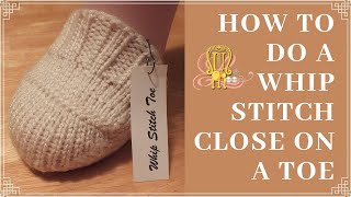 How to Loom Knit a Whip Stitch Toe Closure [upl. by Eiddam]