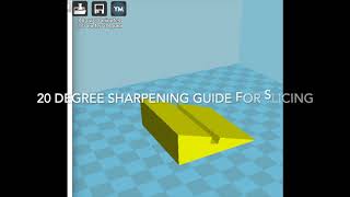 20 degree sharpening guide for slicing knife [upl. by Annissa483]