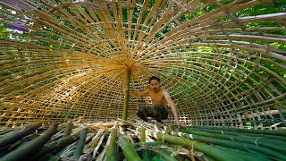 Survival Skills Unleashed  Creating a Hobbit Mushroom House with Minimal Resources Part 1 [upl. by Libna49]