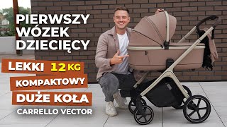 Pierwszy wózek dla dziecka 💚💚 Wózek dziecięcy Carrello Vector Lekki i kompaktowy  jaskoskleppl [upl. by Ekaj]