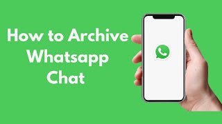 How to Archive Whatsapp Chat on iPhone 2021 [upl. by Trin]