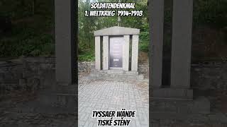 Soldatendenkmal WW1  Tyssaer WändeTiské stěny BÖHMISCHE SCHWEIZ Wandertag  Sommer 2024 Juli [upl. by Arlin]