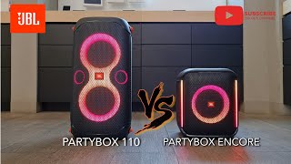 JBL Partybox 110 vs JBL Encore sound battle🔥🔥 [upl. by Litman]