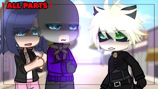 ‼️ALL PARTS‼️  Hawkmoth saves Marinette 😨⁉️  Miraculous Ladybug  AU  GACHA CLUB  TREND ⭐️ [upl. by Eicaj]