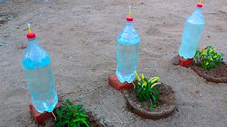 Como hacer Riego por Goteo con botellas de plastico para 15 dias de goteo lento [upl. by Marlena]