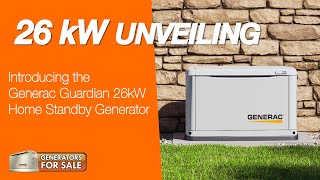 UNVEILING The 26kW Generac Guardian Home Standby Generator And How It Differs From A 24 kW [upl. by Amery343]