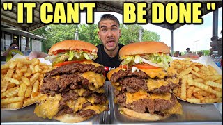 quot100 SAYS YOU FAILquot UNBEATABLE 12LB BURGER CHALLENGE THAT IS UNDEFEATED Uncut With Eating Sounds [upl. by Ilwain770]