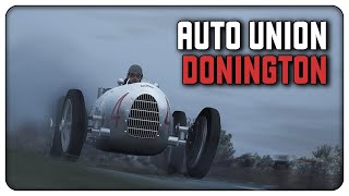 Auto Union Hotlap at Donington  HSS 1934 Grand Prix Championship  Assetto Corsa [upl. by Brendis986]