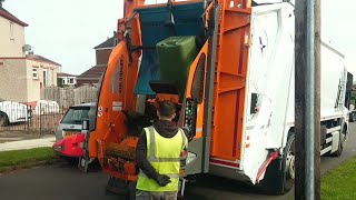 Veolia Mercedes Econic Bin Lorry on Garden Waste XTB [upl. by Enar]