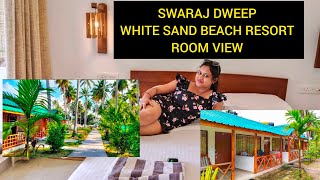 Swaraj Dweep White Sand Beach Resort Room View [upl. by Ahsieki]