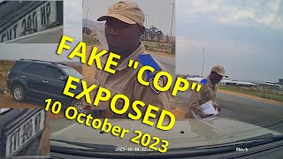 Fake traffic quotcopquot gets owned by driver Beware of possible false traffic stops and be careful [upl. by Godderd146]