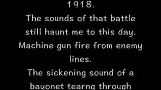 Sabaton  Diary of An Unknown Soldier FULL SONG LYRICS [upl. by Lester]